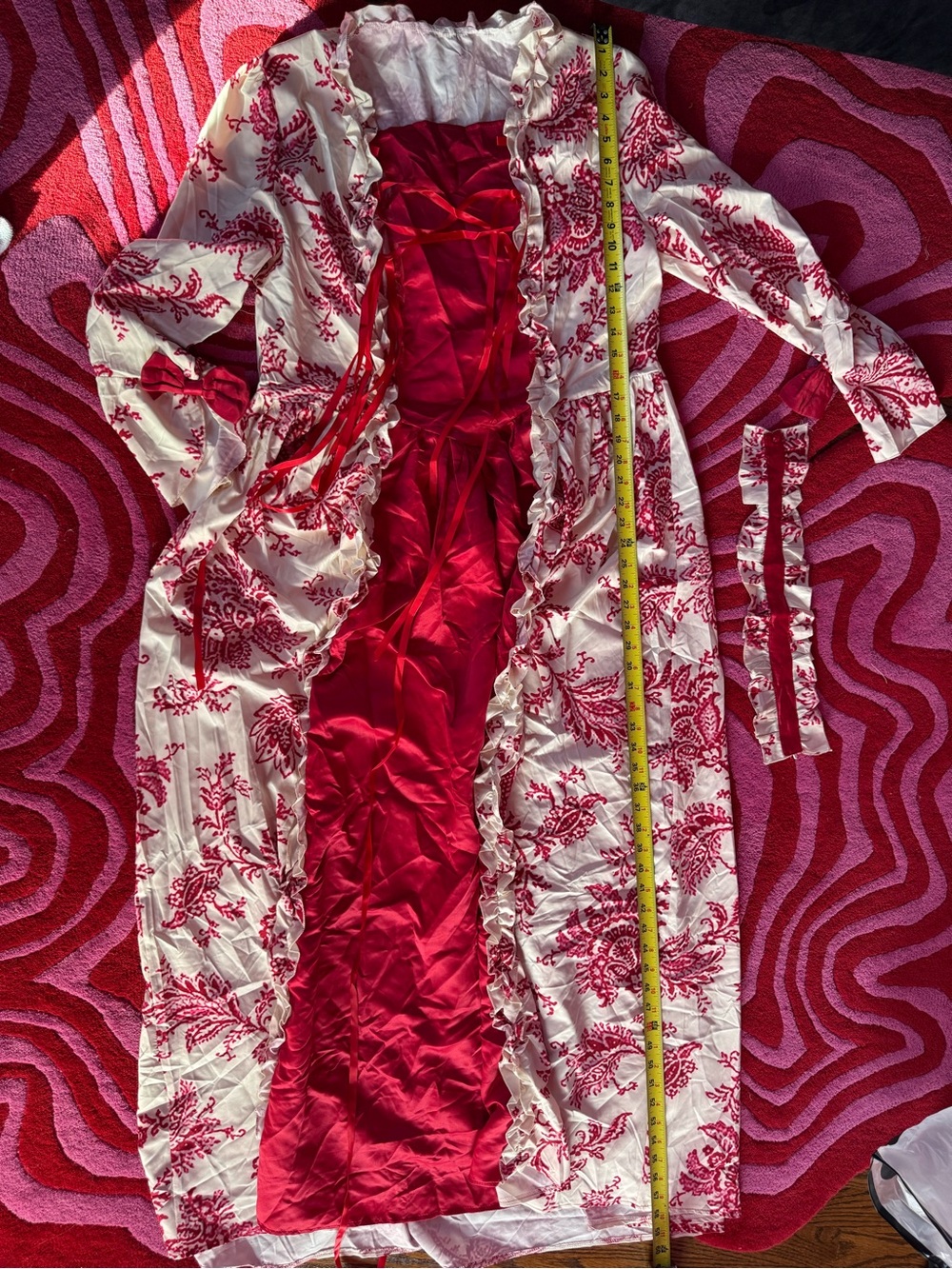 Red Floral Prairie Max Dress Felicity Inspired Costume Project